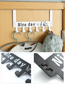 Solitude Heavy Duty Carbon Steel Over Door Hanger for Cloths, Drill Free Door Hanging <b>Hooks</b> for Bathroom, Bedroom, K - Product Image 4
