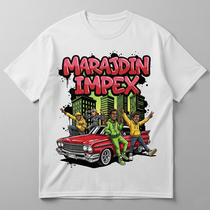 T-shirt pour homme en coton respirant écologique 300g, coupe classique, col rond, épaules tombantes, impression numérique personnalisée avec logo, style streetwear - Product Image 1
