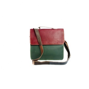 Bolso de hombro único multifuncional de gran capacidad personalizado, bandolera de cuero genuino Vintage con correa ajustable - Product Image 5