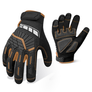 Gants de travail en polyester personnalisés, résistants aux coupures, avec protection contre les impacts TPR, compatibles avec les écrans tactiles, pour l'automobile - Product Image 1