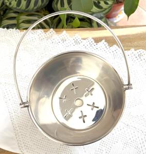 Cubo de hielo plateado clásico, perfecto para enfriar cócteles, vino, bares en casa, hoteles, clubes y fiestas, procedente de la India. - Product Image 4