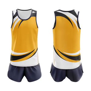 Ensemble d'uniformes de course personnalisés 2026 : Gilet et short, nouveau design avec logo d'équipe, impression numérique, sans manches - Product Image 5