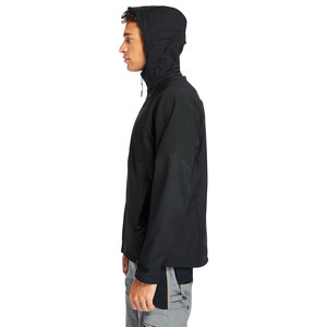 Men's Black Varsity Jacket Windproof <b>Covered</b> <b>Button</b> Closure Eco-Friendly Breathable Quick Dry High Street Style Winter - Product Image 3