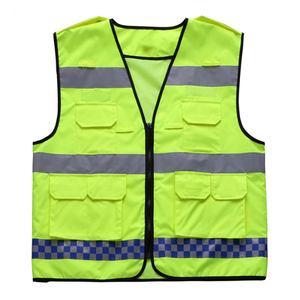 เสื้อกั๊กนิรภัยผู้ชายแบบกันน้ำ ANSI Class 1 สะท้อนแสงสูง ซิปหลายช่อง น้ำหนักเบา ระบายอากาศได้ดี ผลิตจากโพลีเอสเตอร์ 100%  รับสั่งทำพิเศษ - Product Image 5