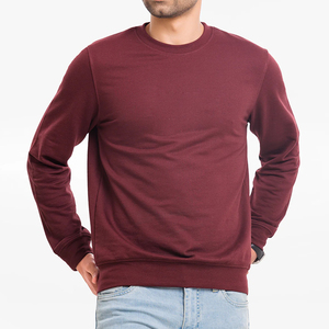 เสื้อสเวตเชิ้ตแขนยาวผู้ชายแบบสั่งทำพิเศษ สไตล์ใหม่ลำลอง สีพื้นเรียบง่าย-สินค้ามาใหม่ รับบริการ OEM - Product Image 5