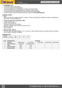 Nouvel équipement éducatif de laboratoire en métal d'entraîneur de moteur à induction triphasé à des fins d'apprentissage - Product Image 6