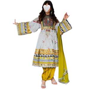 Latest Fully Stitched Ready Women's Afghan Kuchi <b>Dresses</b> Loose Fit Silk Casual <b>Wedding</b> Wear Traditional Afghani Kuchi <b>Dresses</b> - Product Image 1