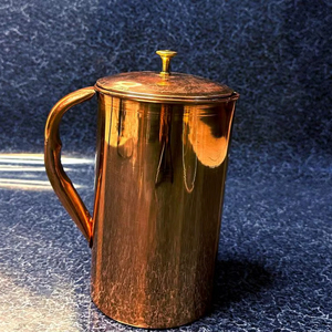 Copper <b>jug</b> set for premium daily <b>drinking</b> experience water metal set with glasses durable reusable kitchen drinkware - Product Image 1