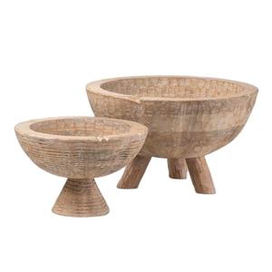 Top Design Haute Qualité Décor À La Maison Dessus De Table Avec Jambes Unique Design Bol De Service Meilleure Vente En Bois De Mangue - Product Image 1