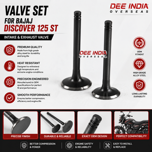 Kit de soupapes de moteur de moto pour Bajaj Discover 125 ST, kit de soupapes d'admission et d'échappement, pièces de rechange OEM - Product Image 3