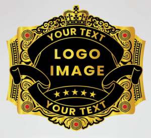 Custom Wrestling Championship Belt Black <b>Gold</b> Logo <b>Numbered</b> Plates Sport Equipment Trophy Award Handmade Fantasy Trophy Award - Product Image 2