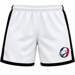 Pantalones Cortos de Voleibol Blancos y Negros Sublimados, Ropa Deportiva para Equipos, Uniformes de Entrenamiento, Ropa de Juego para Jugadores - Product Image 1