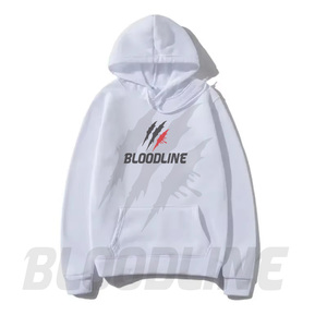 Sudadera con Capucha Rosa Unisex, Logotipo Frontal Bloodline, Corte Regular Informal, 100% Algodón Felpa, 370g, Transpirable, Secado Rápido, Estilo Hip Hop - Product Image 6