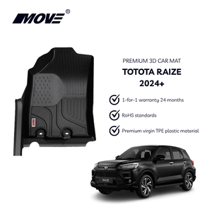 Revêtements de sol personnalisés en TPE tous temps de qualité supérieure pour Toyota Raize 2021 + Tapis de voiture intérieurs antidérapants de haute qualité du Vietnam - Product Image 2