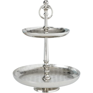 3 Tier Gold Metallic <b>Cake</b> <b>Stand</b> With Scalloped Edges Round Dessert Display Tower For Parties & Home Decoration In Great Price - Product Image 6