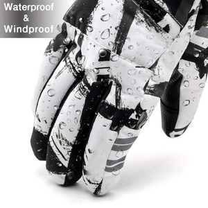 Guantes Impermeables para la Nieve, para Actividades Invernales al Aire Libre, Guantes Cálidos para Esquí con Diseño Transpirable y Resistente a la Intemperie - Product Image 5