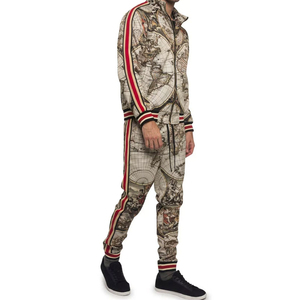 Fashionable OEM Custom Logo Men Casual Jogging Tracksuit Two Piece Set Male Windbreaker Sublimated Tracksuit for <b>Boys</b> - Product Image 3