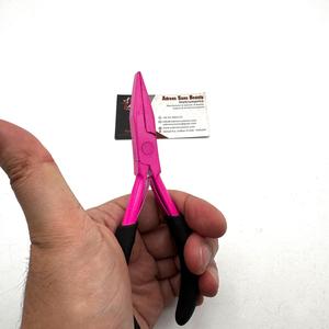 Top Quality Wholesale Stainless Steel Micro-<b>Beads</b> Pressing Professional Hair <b>Extension</b> Tools Flat Nose Pliers with Custom Logo - Product Image 6