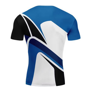 Pakistan Manufacturer Fully Sublimated Breathable Quick Dry Unisex Half Sleeve Pullover Fitted Protective MMA Training Rash - Product Image 3
