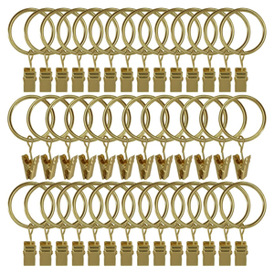 Premium Solid Brass <b>Curtain</b> Rings <b>With</b> Eyelets Heavy Duty Polished Gold Drapery Hanging Rings Wholesale Metal Luxury Window - Product Image 6