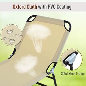 <span class=keywords><strong>3</strong></span> موقف بجانب المسبح في الحديقة مستلق كرسي الشاطئ كرسي صالة قابلة للطي الشمس المتسكع - Product Image 4