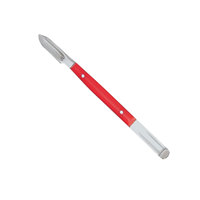 Couteau à cire rouge compact, manche en plastique, 130 mm, outil de découpe et de modelage de précision pour la sculpture de la cire