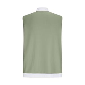 Men's Sleeveless Quarter-Zip Stand Collar Vest Knitted Solid Color Breathable Casual Muscle Tank <b>Top</b> with <b>Zipper</b> Pocket - Product Image 4