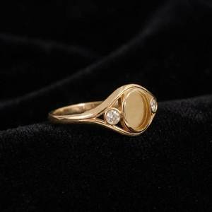 Anillo de Plata de Ley 925 con Bisel Ovalado de 8x6mm para Engaste de Circonita Cúbica, Anillo de Compromiso Vintage, Base para Joyería DIY con Resina, Anillo Conmemorativo para Cenizas - Product Image 2