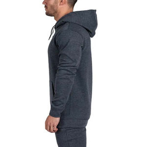 Conjunto de Sudadera con capucha y pantalón de algodón 100% liso para hombre fabricado en fábrica a granel, conjunto de chándal con logotipo personalizado para hombre MOQ bajo a la venta - Product Image 4