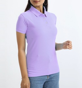 เสื้อโปโลขายส่งแบบ OEM สำหรับเสื้อผ้ากีฬาผู้หญิง เสื้อโปโลเปล่าสำหรับสกรีนโลโก้ตามแบบที่กำหนด เสื้อโปโลแขนสั้นผู้หญิง - Product Image 3