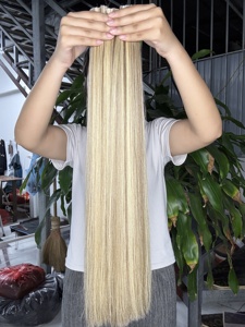 ผมแท้เวียดนาม Platinum 613 แบบตรง  ชนิด Remy  แบบ Double Drawn น้ำหนัก 100 กรัม - Product Image 3
