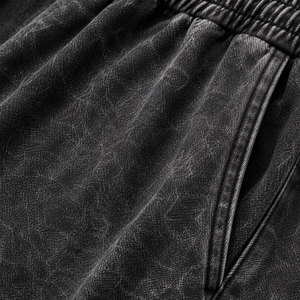 Pantalones Cortos Negros de Algodón para Hombre con Estampado de Bad Boy, Cintura Elástica, Estilo Casual Urbano, Tejido Transpirable - Product Image 6