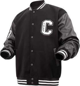 Chaqueta Universitaria de Béisbol de Primera Calidad, Chaqueta Varsity, Inspirada en la Universidad, Cálida, Cómoda, a la Moda, para Uso Diario - Product Image 1