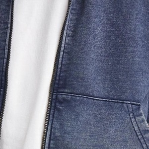 Heavy Weight Streetwear Loose Fit Acid <b>Wash</b> Zipper Hoodies For <b>Boys</b> Good Fabric Custom Oversized Washed Distressed Men Hoodies - Product Image 6