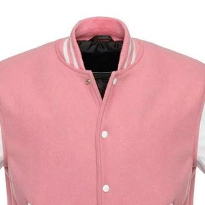 Custom Men Varsity <b>Jacket</b> Premium Wool <b>Leather</b> Sleeves Letterman Baseball College Coat OEM ODM Factory Sample Service - Product Image 6
