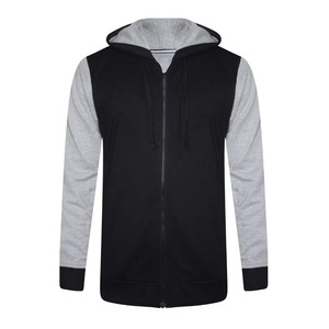 Men's Black Gray Custom Logo Breathable Casual Plus Size Tops XL Winter Hot Selling Full Zipper Track Suits Sets Style - Product Image 2