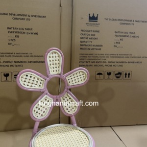 Chaise pour enfants en rotin tressé à la main, location pour événements de mariage bohème, fêtes d'anniversaire, décoration de photomaton - Product Image 2