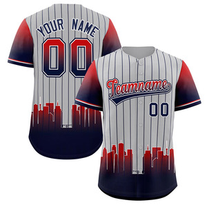 Maillot de baseball pour homme, col en V, uni, personnalisable avec logo et nom imprimés numériquement, vente en gros - Product Image 4