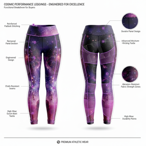 Leggings de yoga personnalisés légers et respirants, imprimés, sans couture, extensibles, pour la gym, la course à pied, l'entraînement, séchage rapide, leggings OEM - Product Image 2