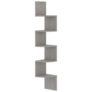 Étagère d'angle murale en bois d'ingénierie gris béton, taille moyenne - Product Image 2