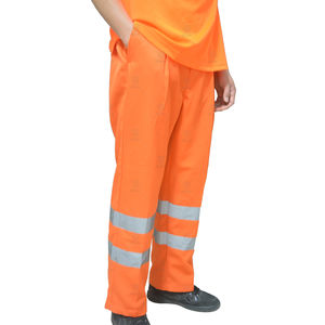 Pantalon de sécurité réfléchissant à haute visibilité en coton léger pour homme – Vêtement de travail de haute qualité personnalisable - Product Image 2