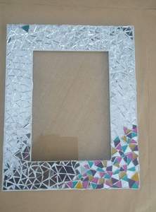 Handcrafted Resin Mosaic Photo <b>Frame</b> Floral Lily Design Rectangular Picture Holder Desktop Home Decor Display Stand Art Piece - Product Image 3