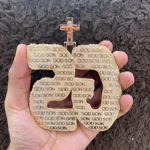 Collar con Colgante de Letra Inicial Personalizada GS VVS de Moissanita, Estilo Hip Hop, Chapado en Plata 925, Corte Baguette, Joyería de Lujo, Regalo - Product Image 3