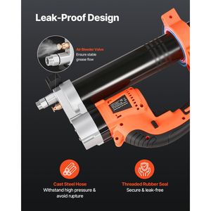 Pistola per ingrassaggio a batteria da 8000 PSI con luce LED, pistola per ingrassaggio elettrica da 20V, batteria da 2.0 Ah, tubo lungo 30 pollici, modello 2022 - Product Image 4