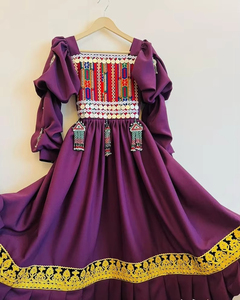 Traditional Dresses Afghan Pushtu Dress Wedding Party Outerwear Afghani Cultural Clothes <b>Embroidery</b> Design Afghan Kuchi Dress - Product Image 6