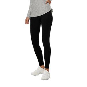 Conception personnalisée de haute qualité pour femmes 100% pantalons en nylon Spandex motif solide Leggings à la taille élastique - Product Image 1