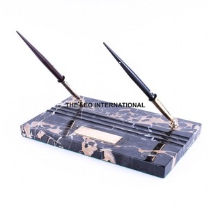 Creative Metal <b>Sand</b> <b>Timer</b> and Pen Holder Wholesale Decorative Custom Stand Pen Holder by Royal Modern Collection - Product Image 3