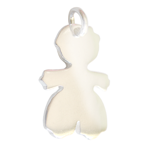 Breloque ovale en argent sterling 925 personnalisée et gravée, composants de bijoux - Product Image 2