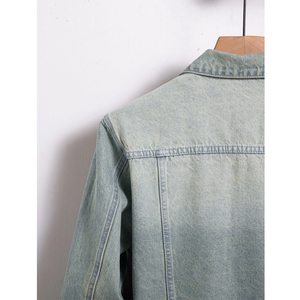 Wholesale High Quality Oversized Fashion Casual Jeans <b>Denim</b> <b>Jackets</b> <b>Men</b> Clothing Plain Dyed <b>Denim</b> Jeans <b>Jackets</b> <b>Jacket</b> for man - Product Image 2