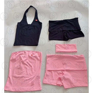 Conjunto Deportivo de Invierno para Mujer Y2K 2026, Logotipo Personalizado, Poliéster de Alta Calidad, Manga Corta, 3 Piezas - Product Image 5